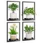 Hanging Planters for Indoor Plants - Aesthetic Photo Frame Style Wall Plant Holder - Metal Window Plant Shelves, Wall Plant Hanger for Lingving Room Home Gardening Wall Decor (4-Pack) - size: 4-Pack