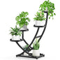 Outdoor Plant Stand Metal Plant Stand Indoor, 5 Tier Heavy Duty Corner Plant Stands, Plant Shelf for Tall Plant Holder Shelves for Living Room Bedroom Modern Home Decor