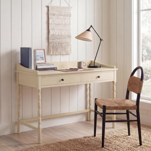 SAFAVIEH Home Collection Astaroth Sand 2-Drawer Computer Table Office Writing Desk - color: Sand