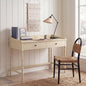 SAFAVIEH Home Collection Astaroth Sand 2-Drawer Computer Table Office Writing Desk - color: Sand