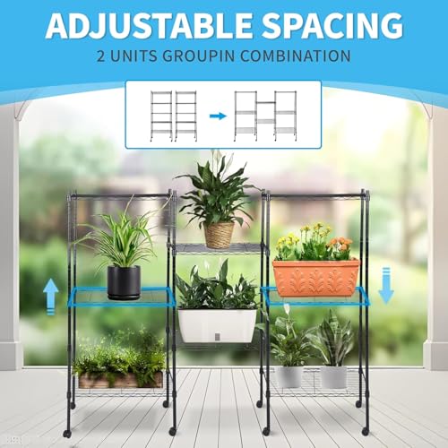 Simple Deluxe 5-Tier Storage Shelves, 29.92" W x 13.78" D x 65 "H Adjustable Heavy Duty Wire Shelving, 1250 Lbs Loading Capacity, Black - color: Black, size: 5-Tier, 30"W x 14"D x 65"H