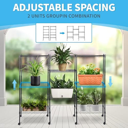 Simple Deluxe 5-Tier Storage Shelves, 29.92" W x 13.78" D x 65 "H Adjustable Heavy Duty Wire Shelving, 1250 Lbs Loading Capacity, Black - color: Black, size: 5-Tier, 30"W x 14"D x 65"H