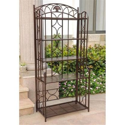 5-Tier Iron Indoor/Outdoor Bakers Rack