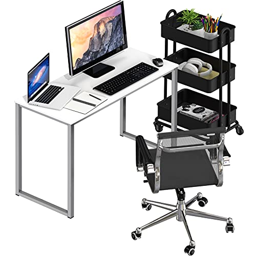 SHW Mission 32-Inch Home Office Computer Desk, White - color: White, size: 32-Inch