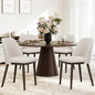 COLAMY Upholstered Dining Chairs Set of 4, Modern Kitchen Chairs with Back, Fabric Side Dining Room Chairs with Wood Legs for Kitchen Dining Room Restaurant, Beige - color: Beige, size: Set of 4