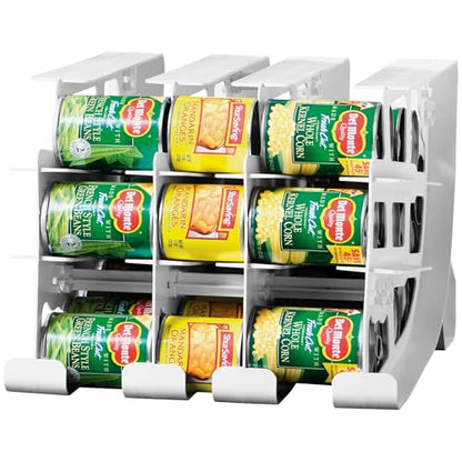 FIFO Pantry Storage Organizer Dispenser Rack for Canned Goods/Drinks, 54-Can Capacity - size: 1 Pack, style: 54 can