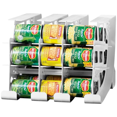 FIFO Pantry Storage Organizer Dispenser Rack for Canned Goods/Drinks, 54-Can Capacity - size: 1 Pack, style: 54 can