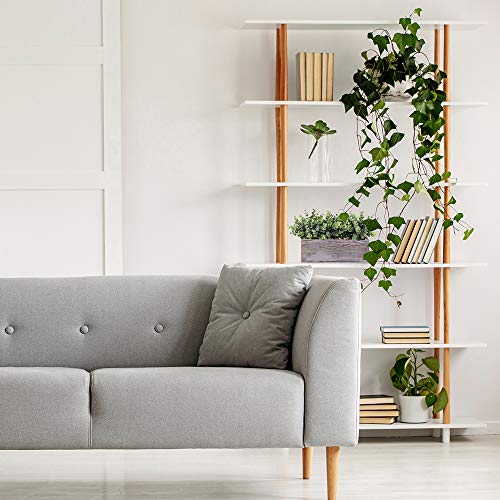 Winlyn Faux Eucalyptus Plants in Rustic Rectangular Wood Planter Box Artificial Eucalyptus Greenery Arrangement Potted Plant in Dusty Green for Wedding Centerpiece Office Room Table Windowsill Décor