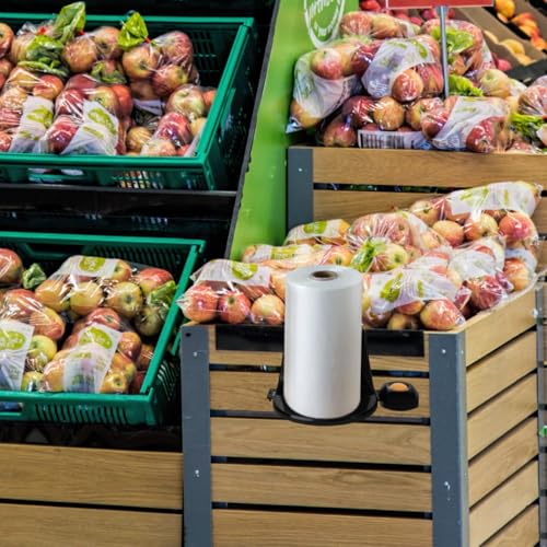 SOLUSTRE Grocery Bag Holder Dispenser Stand Shopping Bag Holder for Plastic Bags Tool-Free Install 9.44 X 9.44 X 7.48 in for Kitchen Supermarket Store Commercial Use