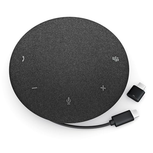 Dell Pro Plus Wireless Speakerphone - SL525 - USB-C, Zoom/Microsoft Teams Certified, Wired/Wireless, Bluetooth 5.3, Omni-Directional, AI-Based Noise Cancellation - style: SL525