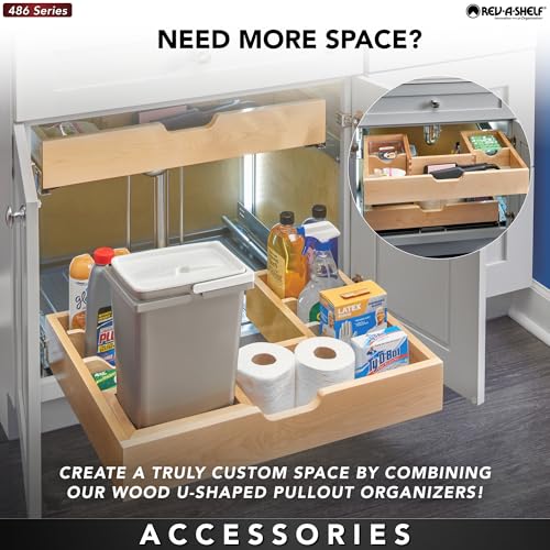 Rev-A-Shelf Wood Vanity Sink Cabinet Pullout Organizer