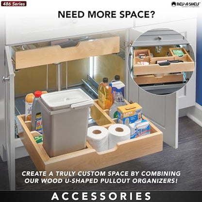 Rev-A-Shelf Wood Vanity Sink Cabinet Pullout Organizer