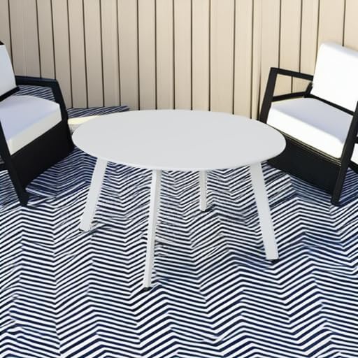 Grand patio 28-inch Outdoor Steel Coffee Table, Round Patio Side Table, Great for Backyard Patio Deck, White - color: White, style: 1 PC