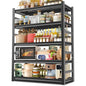 2500LBS Heavy Duty Metal Shelving Unit, 5-Tier Adjustable Kitchen Storage Shelves, Large Pantry Organization Rack for Microwave & Appliances, No-Bolt Utility Rack, 35.4"W x 15.75"D x 71.2"H - size: 5-Tier 35.4" W x 15.75" D x 71.2" H