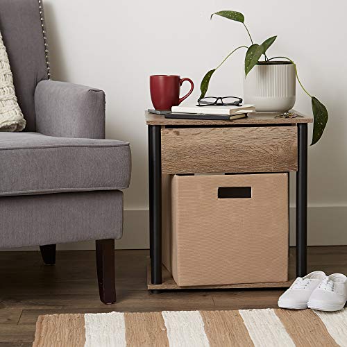 DII Collapsible Polyester Storage Cube, Solid, Lightweight and Durable, Large Square, 13x13x13, Stone - color: Stone, size: Large Square, 13x13x13"