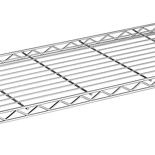 Whitmor Supreme Baker’s Rack with Food Safe Removable Wood Cutting Board - Chrome - color: 14.0"l X 36.25"w X 55.25"h