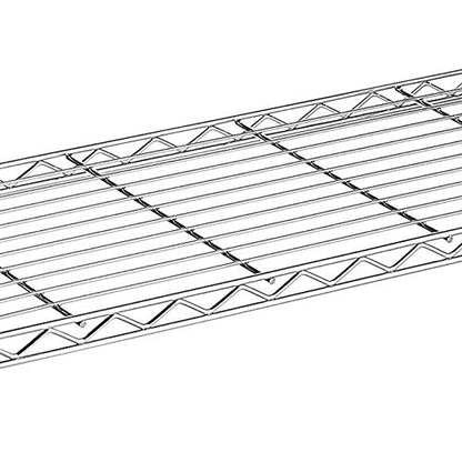 Whitmor Supreme Baker’s Rack with Food Safe Removable Wood Cutting Board - Chrome - color: 14.0"l X 36.25"w X 55.25"h