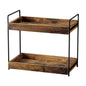2-Tier Wood Bathroom Counter Organizer, Kitchen Spice Rack | Multi-Use Storage Shelf, Holds Toiletries, Cosmetics, Perfume And Seasoning, Fits Vanity And Countertops - size: 2 Tier