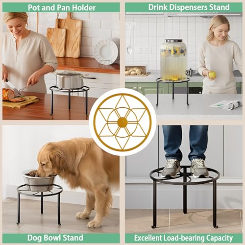 5 Pack Metal Plant Stand, Sturdy Tiered Display Rack for Indoor Outdoor Patio Home Garden - color: Diamond-Gold