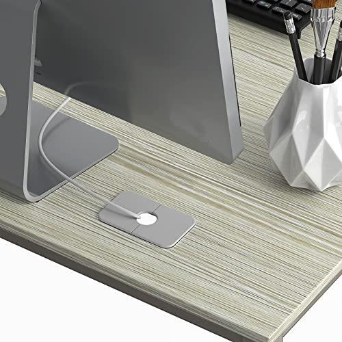 SHW Mission 55 x 60 Inches L-Shape Home Office Computer Desk, Maple - color: Maple, size: 55-Inch L-Shaped