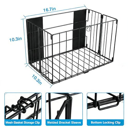 Magnetic Collapsible Laundry Basket, Foldable Metal Laundry Hamper for Washing Machine Side, Space Saving Pop Up Hamper, Laundry Room Organization and Storage (Black) - color: Black
