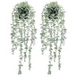 COCOBOO 2 Pcs Artificial Eucalyptus Plants Shelf Hanging Fake Plant in Pot for Wall Bedroom Home Patio Indoor Outdoor Decor - size: 5.9in-24in