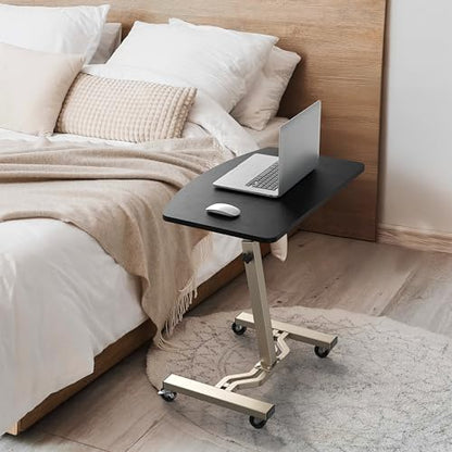 Le Crozz Height Adjustable Mobile Laptop Stand Desk Rolling Cart, Height Adjustable from 28'' to 33''