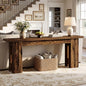 Tribesigns 86.6 Inch Extra Long Console Table, Rustic Narrow Farmhouse Sofa Table Behind Couch, Wooden Entryway Table for Living Room Hallway Foyer Entrance