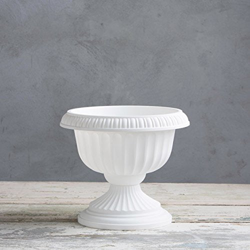 Root & Vessel, Grecian Urn Planter, White, 12-Inch - color: White, size: 12-Inch