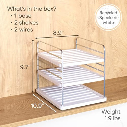 YouCopia UpSpace Cabinet Box Organizer Small, Adjustable Foil Wrap Shelf - size: Small Premium