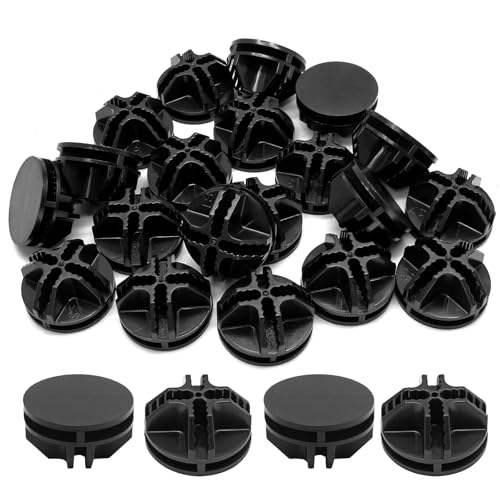 Hordion 32pcs Cube Connectors, Wire Grid Cube Organizer Connector Plastic Storage Cube Connectors for Modular Closet Storage Organizer and Wire Shelf, Black