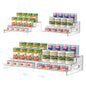 Expandable Can Organizer for Pantry, 3-Tier Adjustable Can Storage Holder | Soda Organizer Holds Up to 24 Cans, Acrylic Canned Food Organizer for Pantry, Cabinet, Countertop, Kitchen