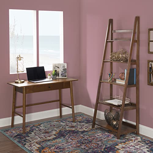 Melissa Mid Century Walnut Desk by Linon - color: Walnut