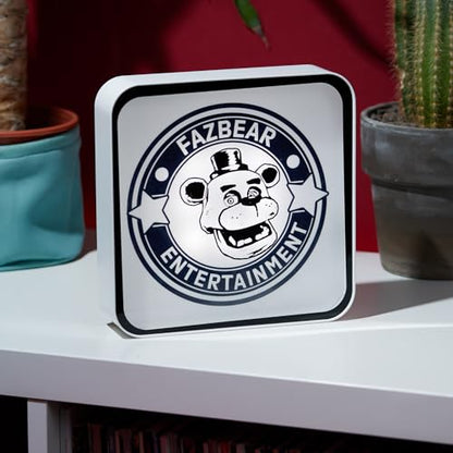 Numskull Official Five Nights at Freddy's Desk Lamp Wall Light for Bedroom, Office, Home, Study, Work - Perspex Material - Official FNAF Merchandise - color: FNAF