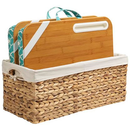 LAPGEAR Designer Lap Desk – Aqua Trellis, 2-Pack with Storage Basket - color: Aqua Trellis, size: 2-Pack + Basket