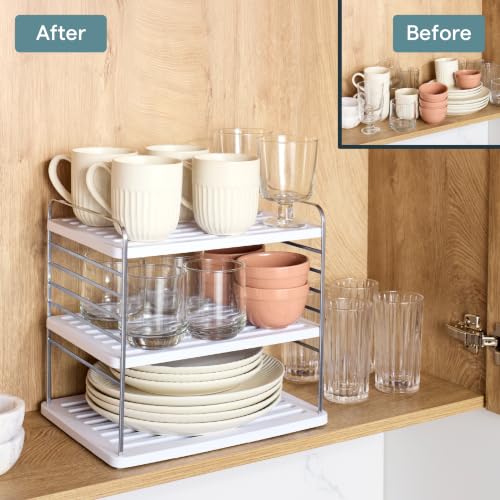 YouCopia UpSpace Cabinet Box Organizer Large, Adjustable Foil Wrap Shelf - size: Large Premium
