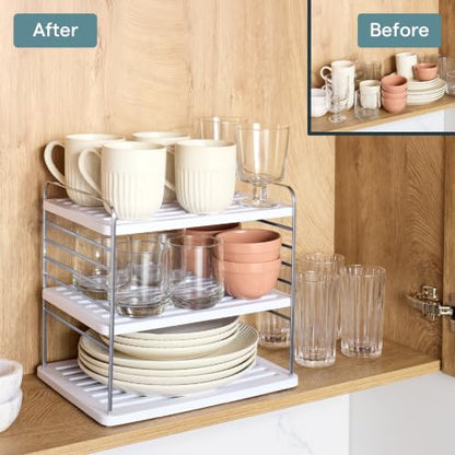 YouCopia UpSpace Cabinet Box Organizer Large, Adjustable Foil Wrap Shelf - size: Large Premium