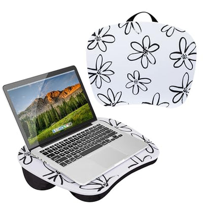 LAPGEAR MyStyle Lap Desk – Brushed Flower, Fits 15.6” Laptops - color: Brushed Flower