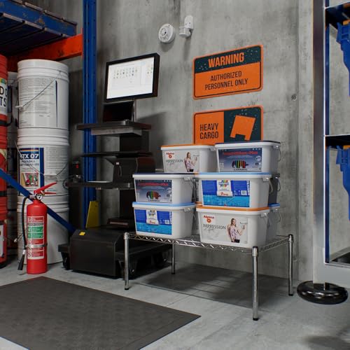 21" Deep x 36" Wide x 14" Height Wire Shelving Kit | 1-Tier | NSF Commercial Storage Rack Unit - size: 21" Deep x 36" Wide