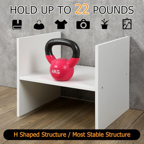 Thyle 2 Pack Cubicle Cube Insert 13x13 Inch H Shaped Insert Shelf Cube Divider Inserts Shelf Adjustable Storage Organizer Floor Document Storage Compartment for Office Room