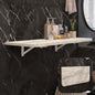 Wall Mounted Folding Table 40"x 16" with Removable Heavy-Duty Brackets Support Up to 200 Pounds Folding Desk for Small Space Home Laundry Room Office Rv Suitable for Solid Wall (Grey Marble Pattern) - color: Grey Marble Pattern