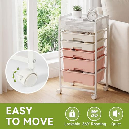 2 Pack Rolling Craft Cart with 5 Drawers, Art Craft Organizers and Storage with Lockable Wheels, Rolling Utility Cart for Organizing Arts and Crafts,Yarn,Toy, School Supplies, Nail Product - size: 5-Drawers(2 Pack)