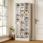 LITTLE TREE 70.9" Tall Shoe Rack, 10-Tier Freestanding Shelf, Max. Store 30 Pairs, Shoe Cabinet Organizer for Living Room, Entryway, Cloakroom, White - color: White