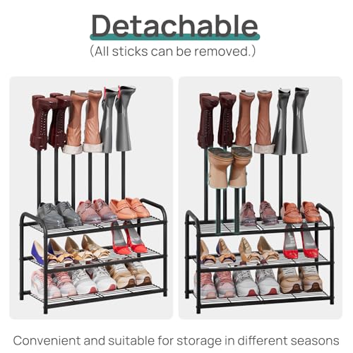 viewcare Tall Boot Rack, Boot Rack Organizer, Tall Boots with Shoe Rack for Closet, Shoe Shelf Storage Organizer for Entryway Space - size: Long