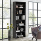 GRUSIGN 71" Tall 6-Tier Bookshelf, Large Open Display Bookcase with Ample Storage, Floor Standing Book Shelf for Living Room, Home Office, Bed Room, Black - color: Black