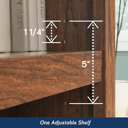 Sauder Miscellaneous Storage 2-Shelf Bookcase/ Book Shelf, Washington Cherry finish - color: Washington Cherry Finish