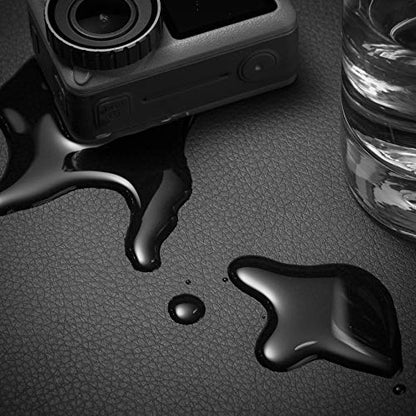 Nekmit Leather Desk Blotter Pad 17 x 12 Inches, Flat, Non-Slip, Waterproof, Black - color: Black, size: 12" x 17"