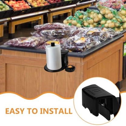 SOLUSTRE Grocery Bag Holder Dispenser Stand Shopping Bag Holder for Plastic Bags Tool-Free Install 9.44 X 9.44 X 7.48 in for Kitchen Supermarket Store Commercial Use