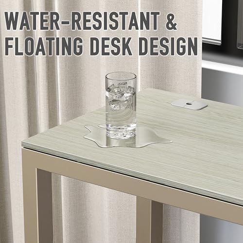 SHW 55-Inch Commercial-Grade Office Computer Desk, Maple - color: Maple, size: 55-Inch