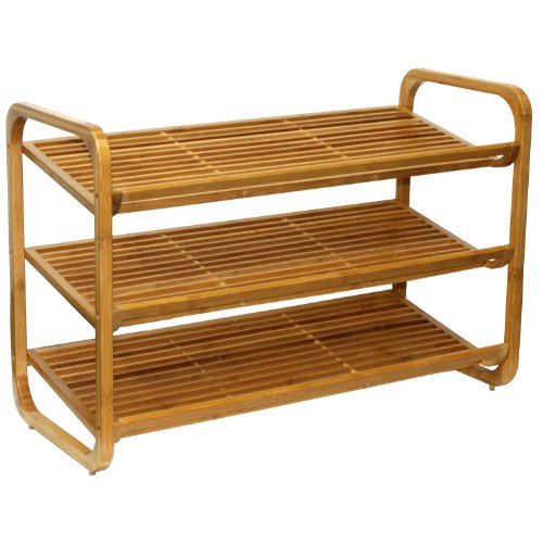 Oceanstar SR1231 3-Tier Bamboo Shoe Rack